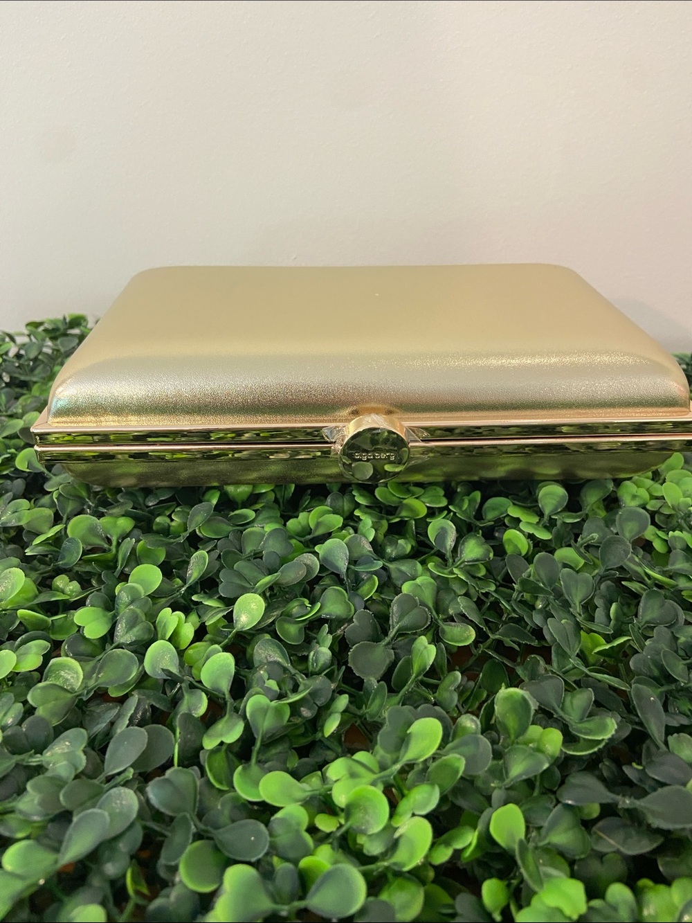 Olga Berg Gold Iridescent Box Clutch - Picture 2 of 5